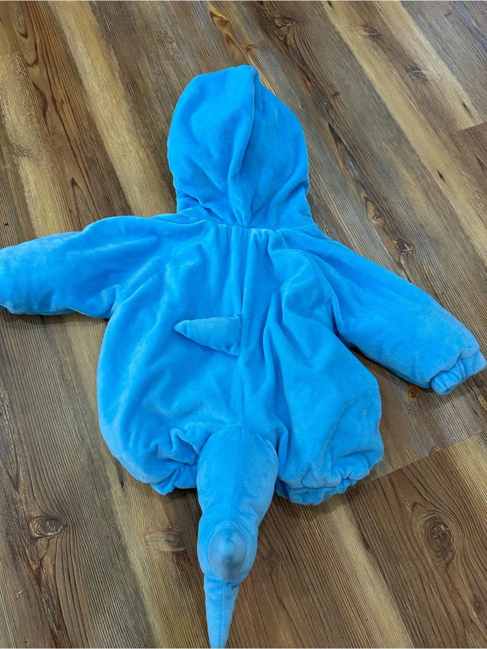 Target Blue and White Infant Shark Costume Romper - Picture 3 of 3
